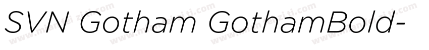 SVN Gotham GothamBold字体转换
